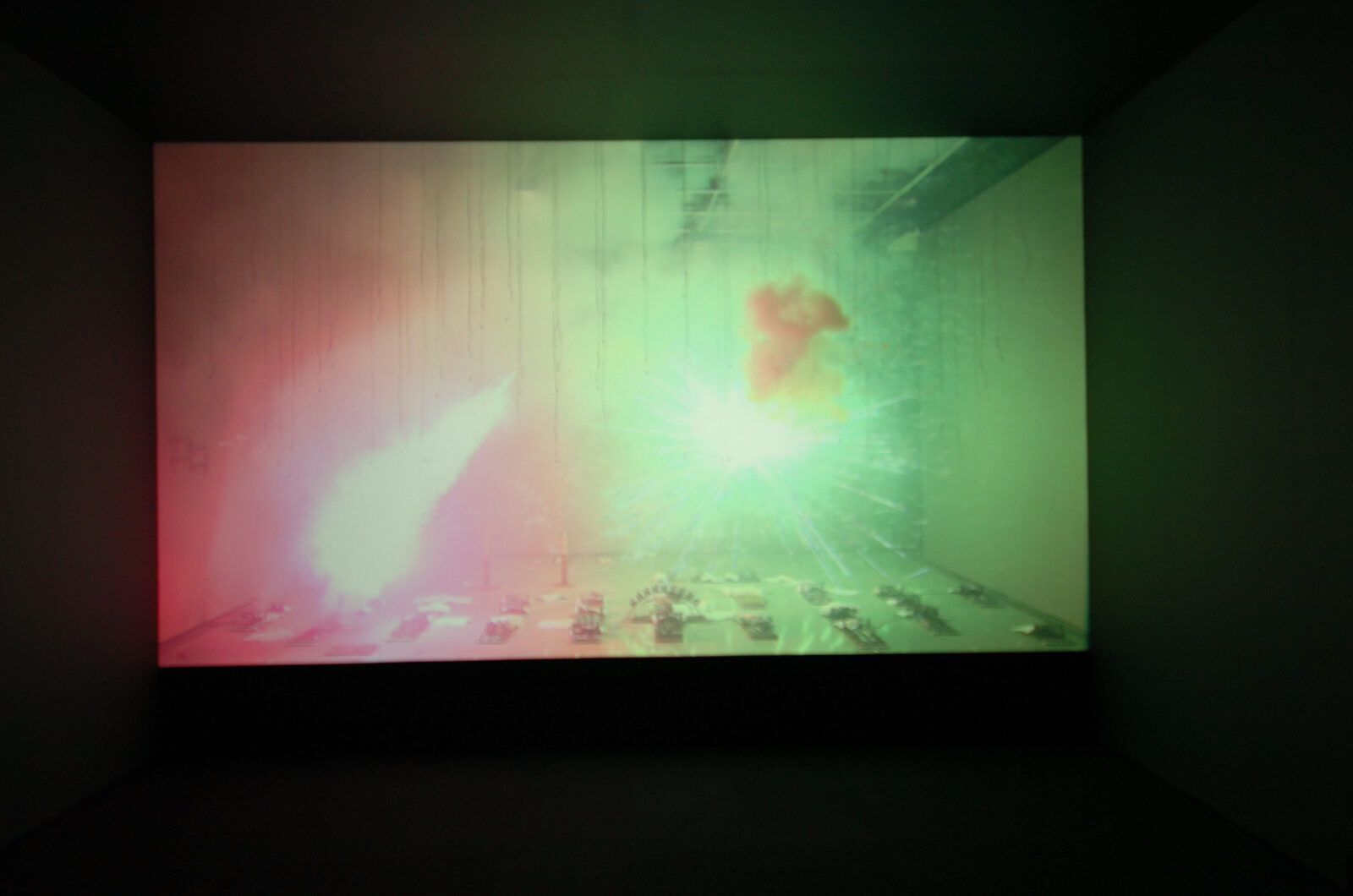 Nick Crowe and Ian Rawlinson, The Fireworks, 2007. Installation view at FACT.