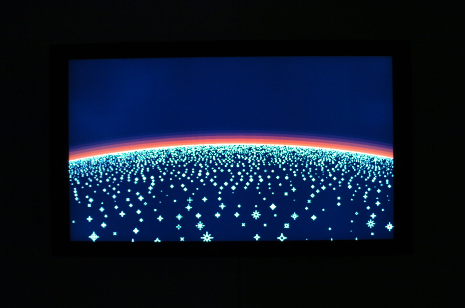 Michael Bell-Smith, Glitter Bend, 2008.﻿ Installation view at FACT.