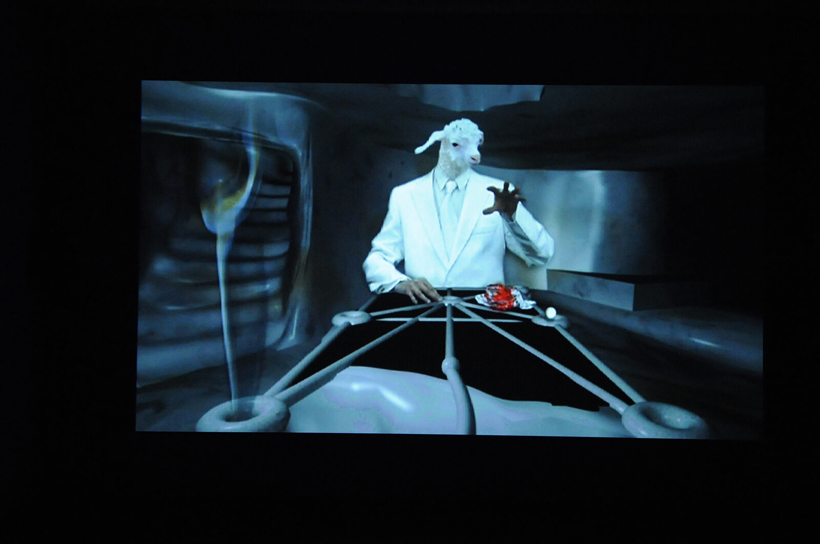 AL and AL, Perpetual Motion in the Land of Milk and Honey, 2004. Installation view at FACT.