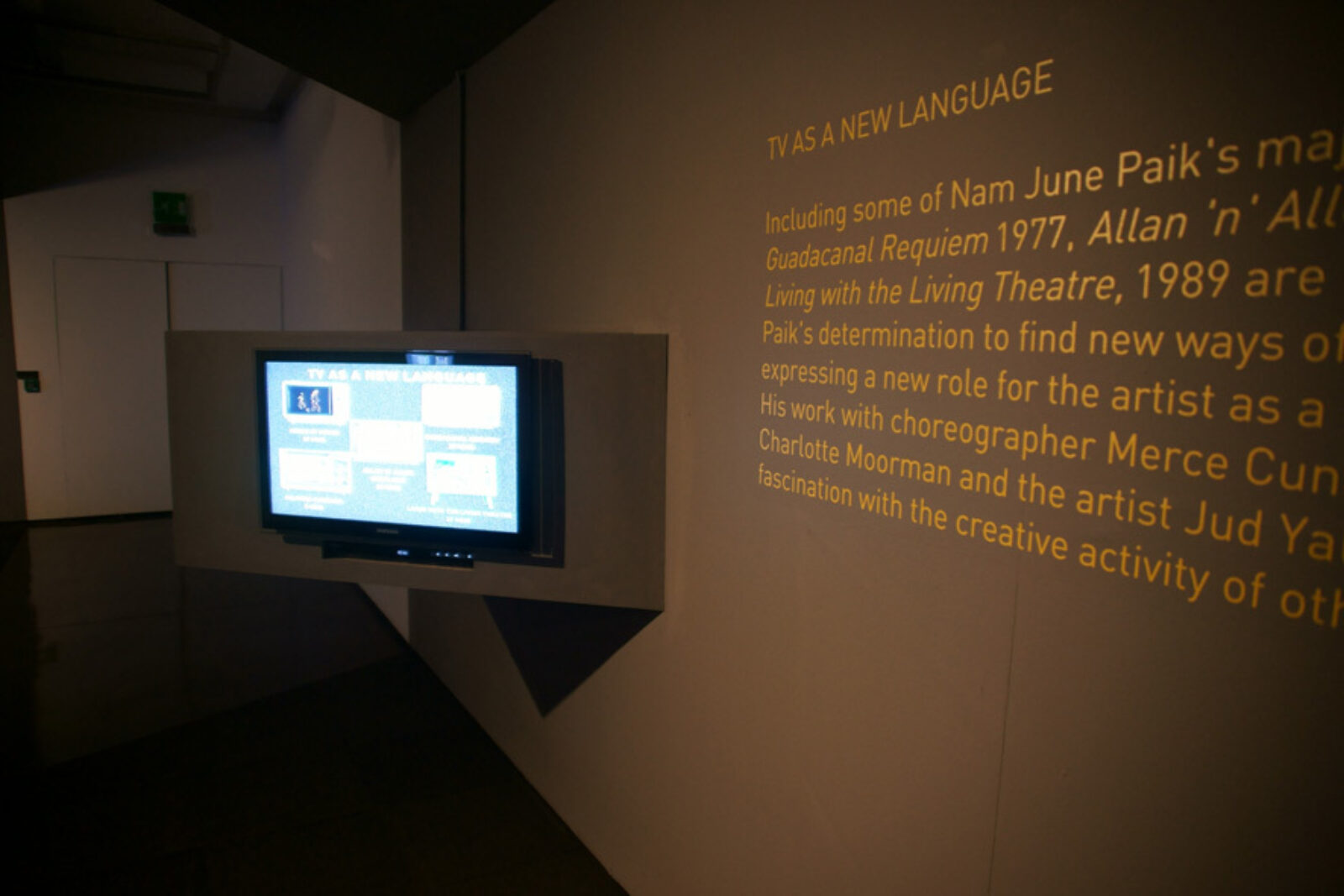 Nam June Paik installation view at FACT, Liverpool, 2010.