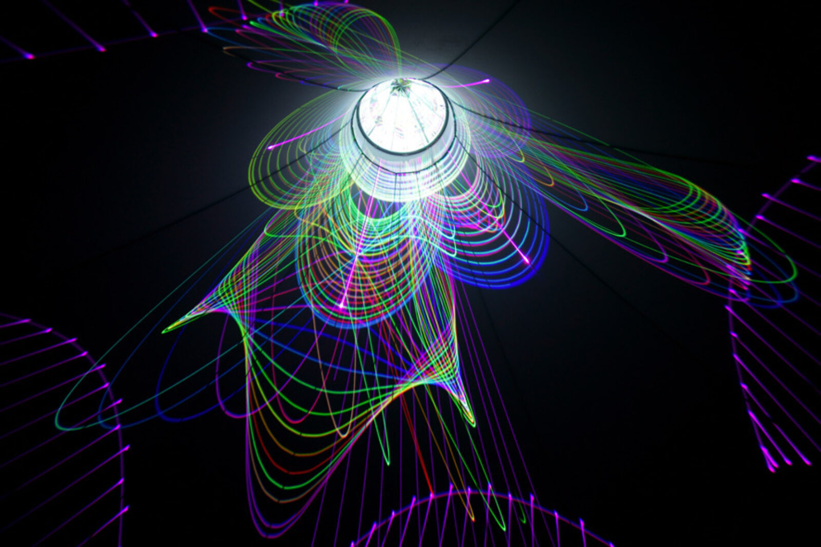 Nam June Paik and Norman Ballard, Laser Cone, 2001-2010).