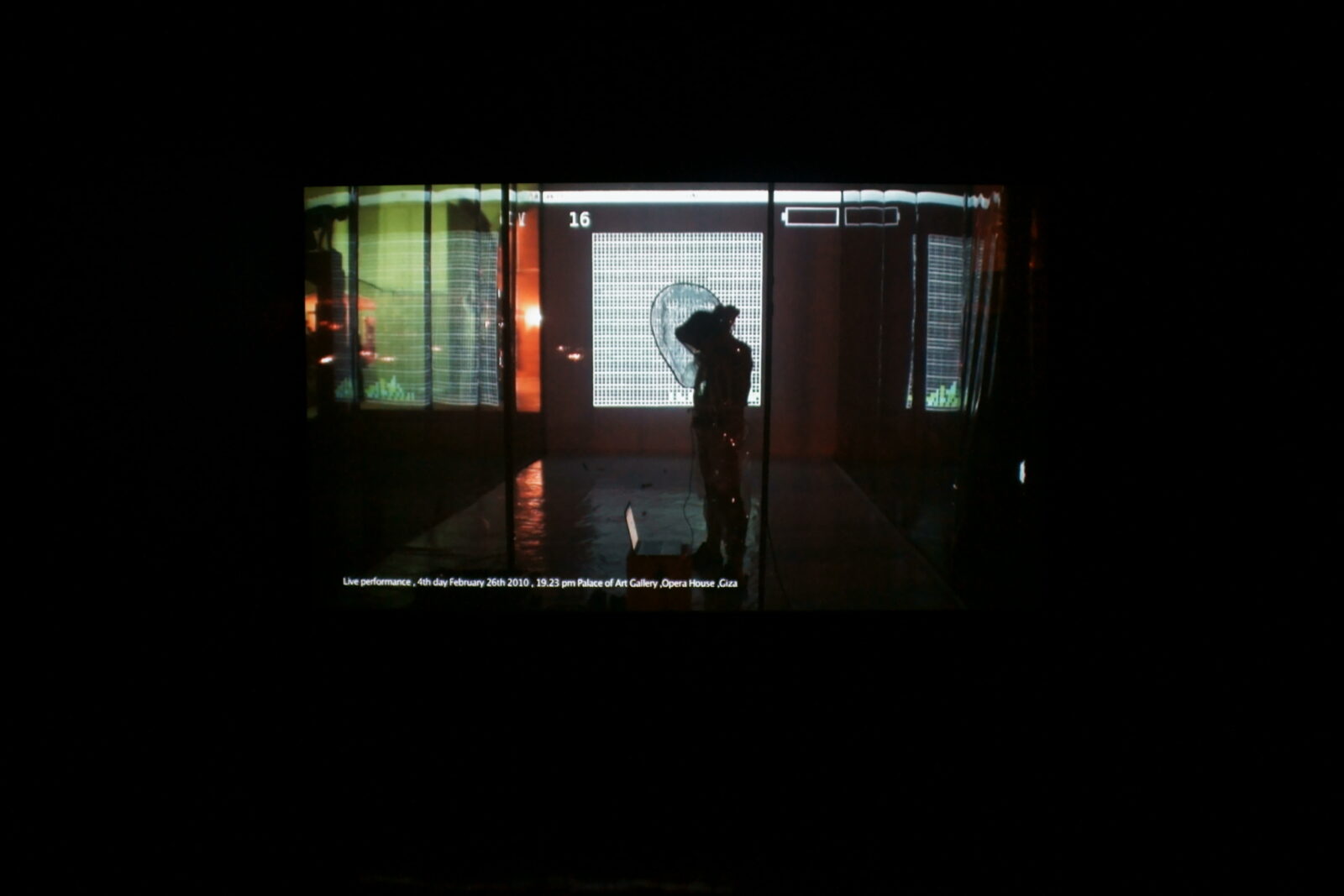 Ahmed Basiony, Thirty Days Running in the Place, 2011. Photo by Stephen King.