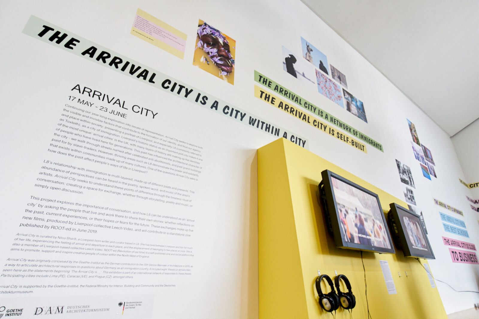 Arrival City installation view at FACT, Liverpool. Photo by Rob Battersby.
