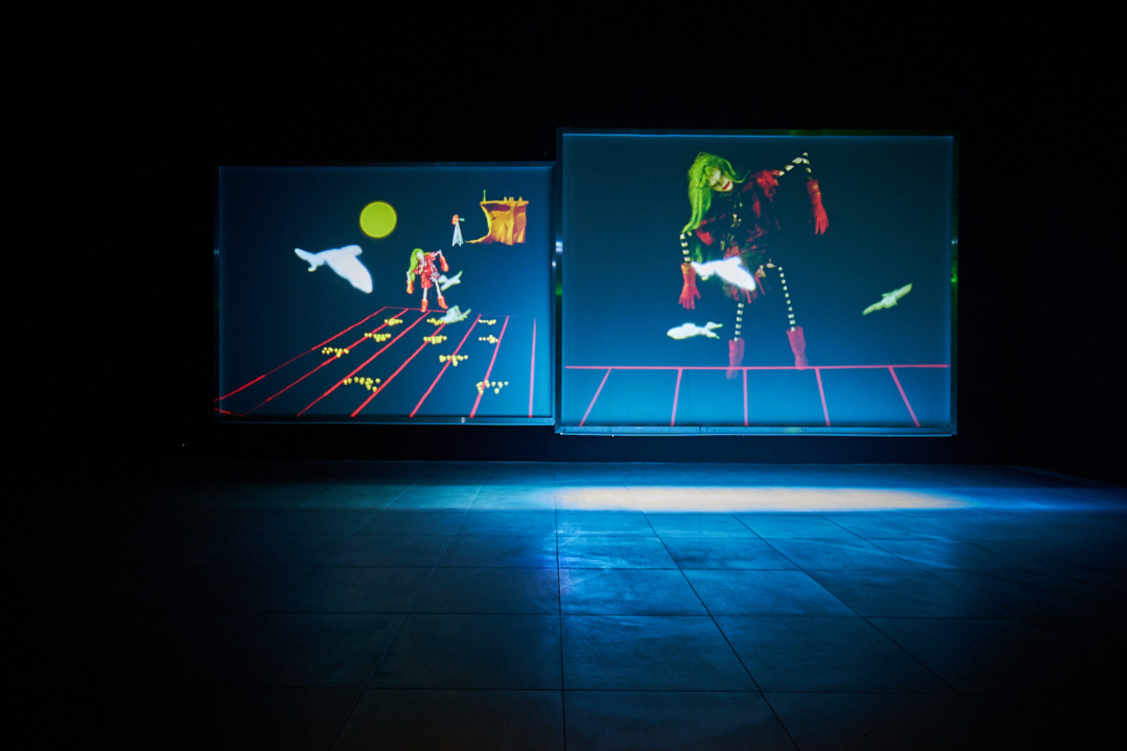 Ericka Beckman, Hiatus, 1999. Installation view at FACT 2019. Photo: Rob Battersby.