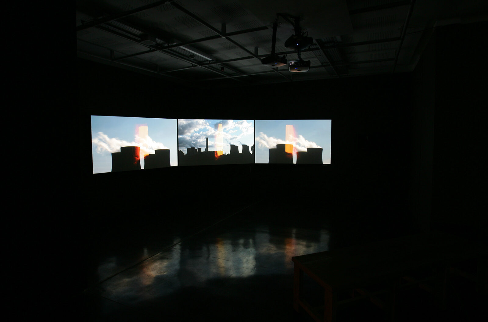 Andy McCluskey, Peter Saville & Hambi Haralambous, Energy Suite, 2008. Installation view at FACT.