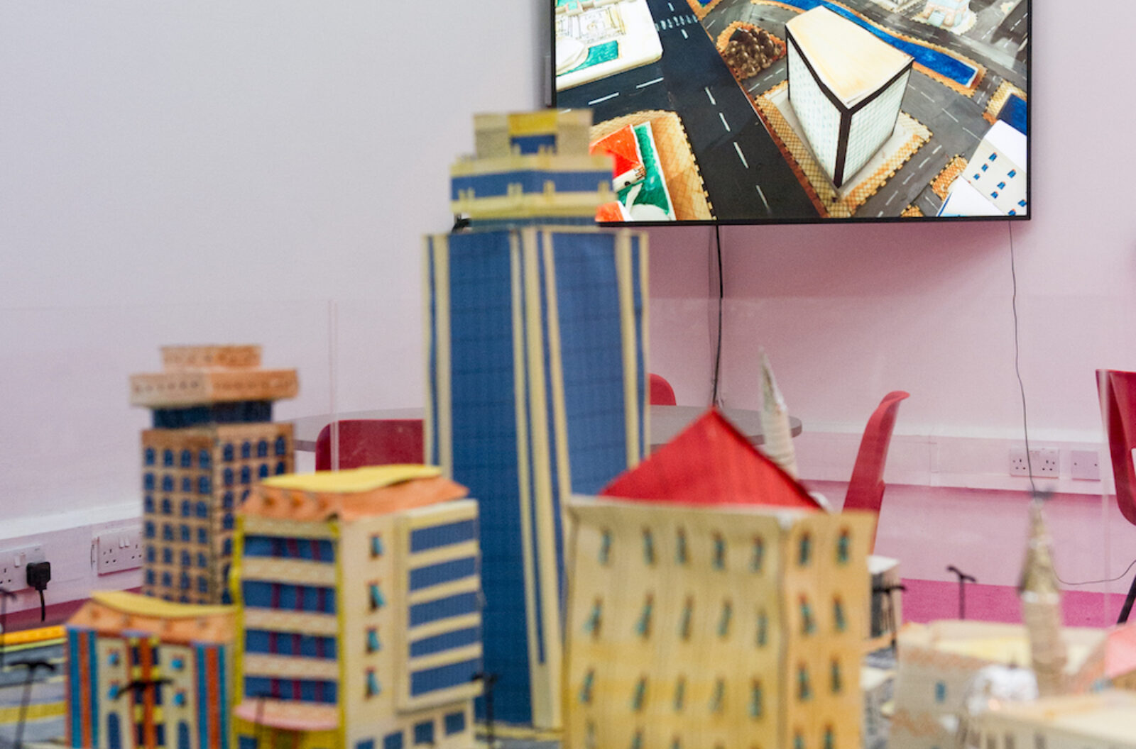 Future Aleppo, installation shot at FACT, 2017. Photo by Gary Coughlan