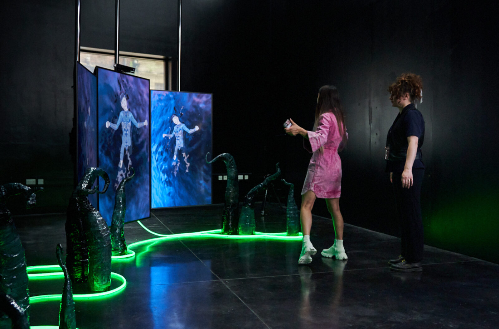 Sian Fan Deity 8 2022 Installation view at FACT Liverpool Image by Rob Battersby