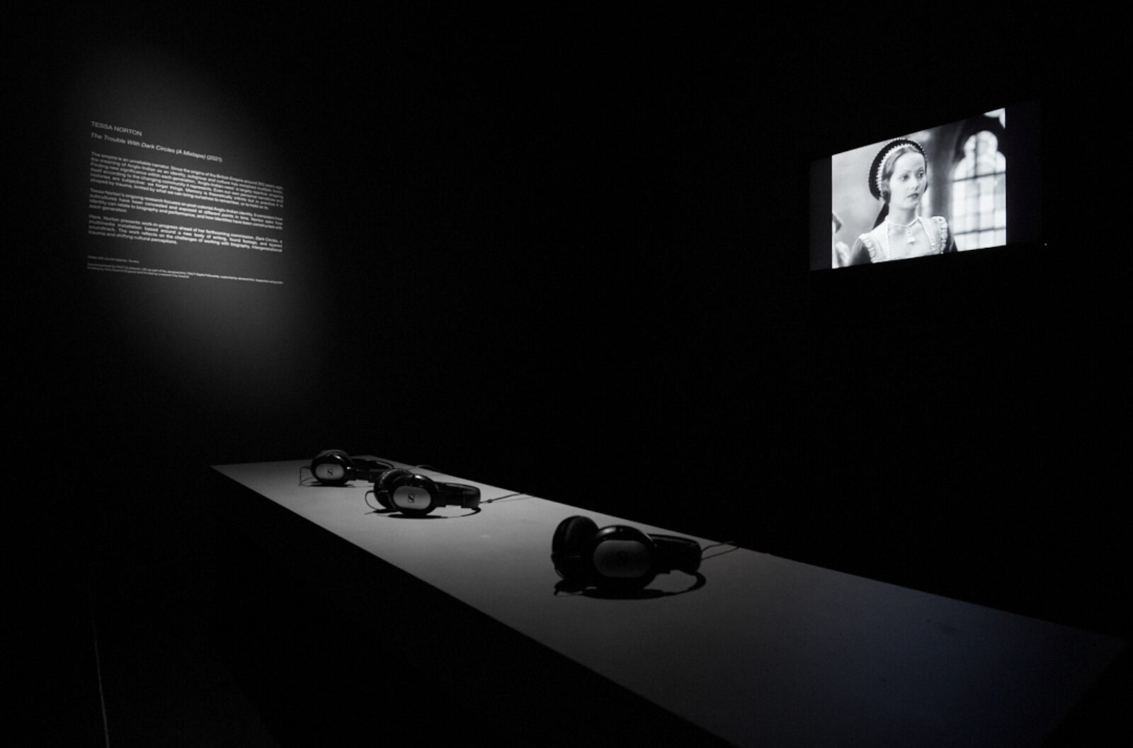 Tessa Norton The Trouble With Dark Circles A Mixtape 2021 Installation view at FACT Courtesy of the artist Image by Rob Battersby 3