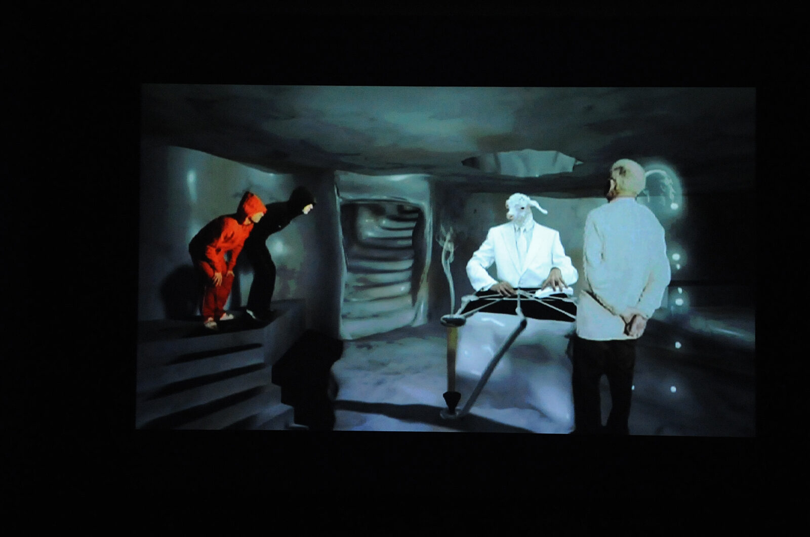 AL and AL, Perpetual Motion in the Land of Milk and Honey, 2004. Installation view at FACT.