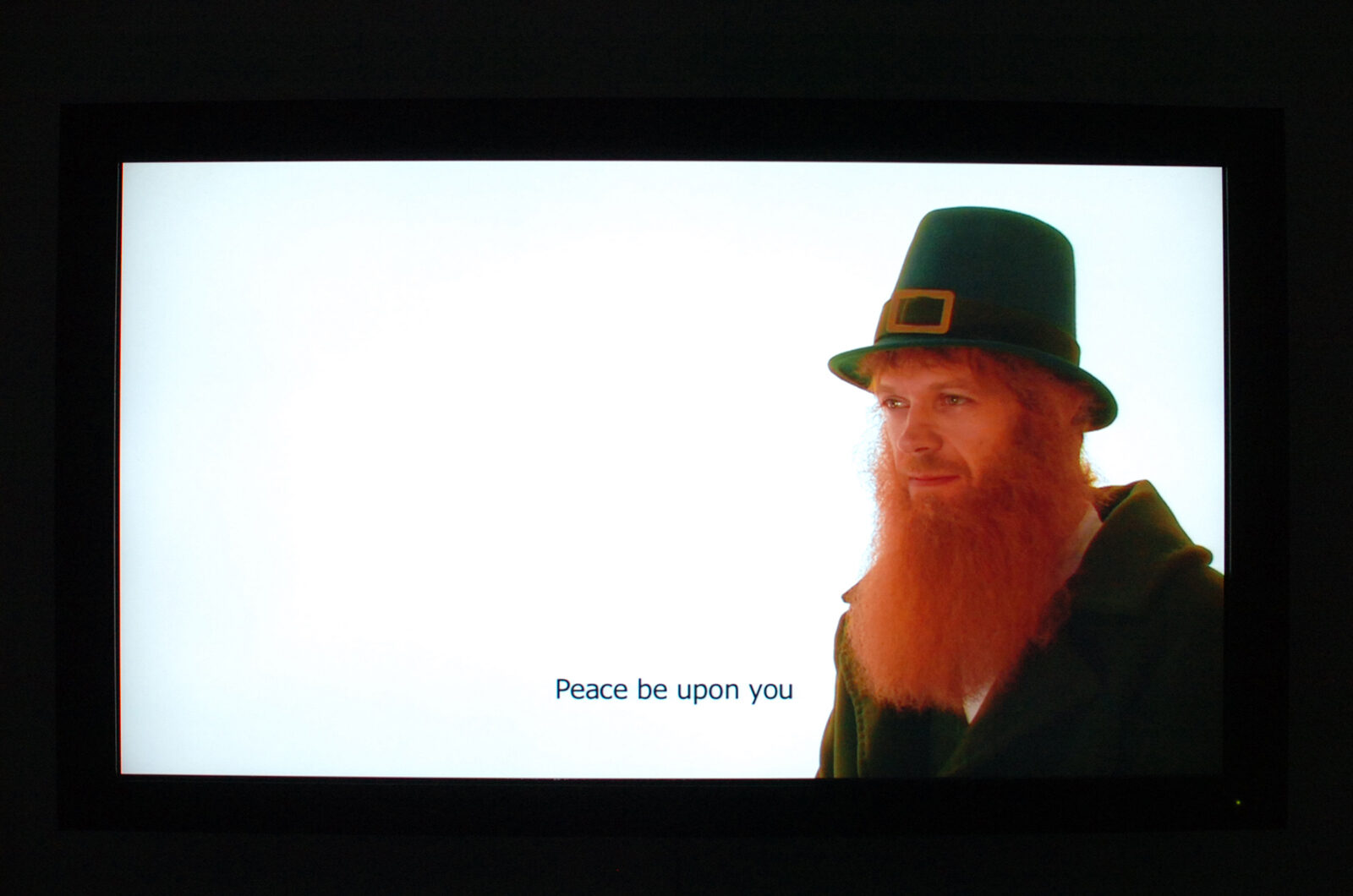 Nick Crowe and Ian Rawlinson, Two Leprechauns, 2007. Installation view at FACT.