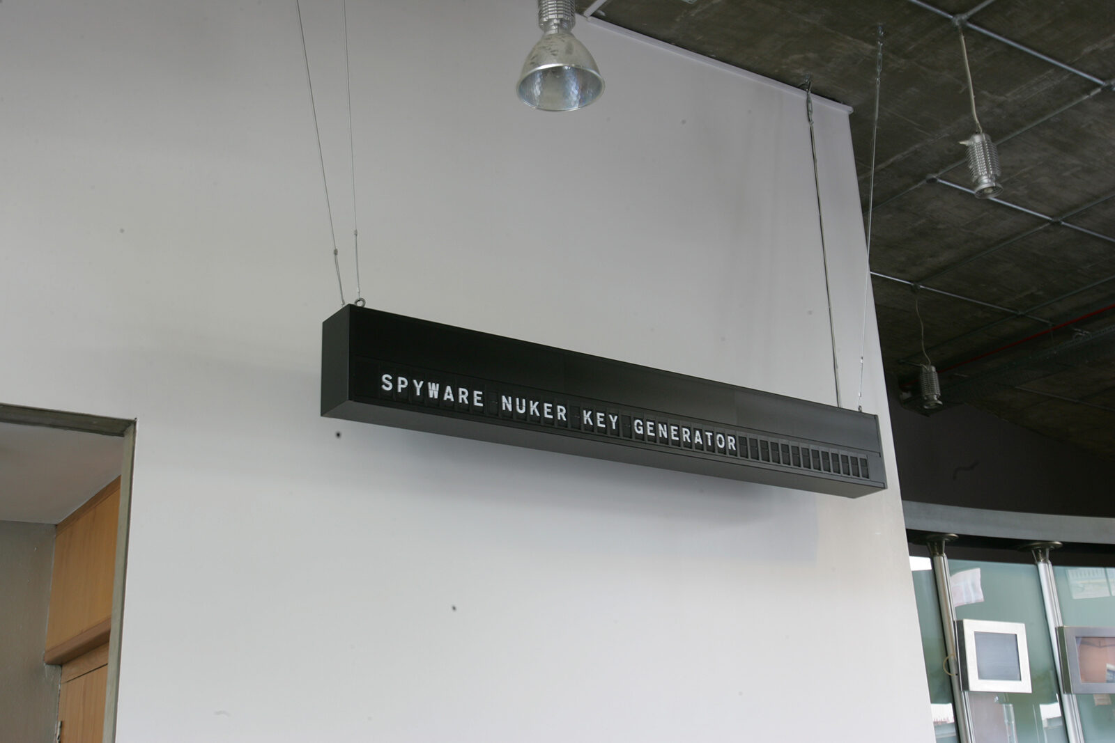 Thomson & Craighead, BEACON, 2005 - 2008. Installation view at FACT.