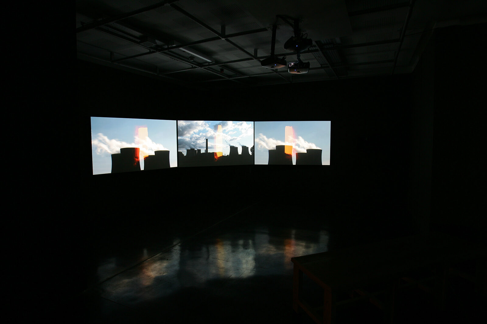 Andy McCluskey, Peter Saville & Hambi Haralambous, Energy Suite, 2008. Installation view at FACT.