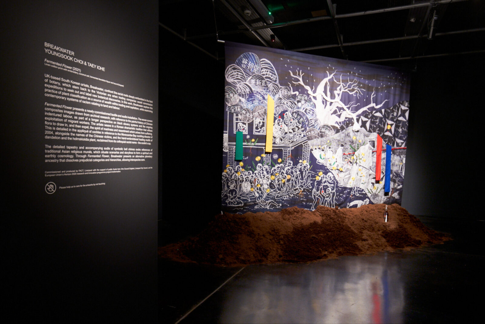 Breakwater Fermented Flower 2021 Image by Rob Battersby Installation view at FACT WEB RES