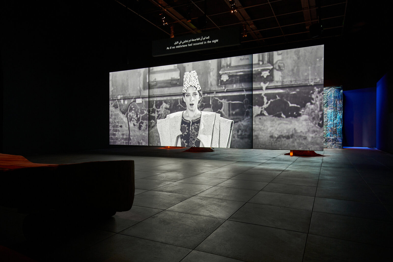 Larissa Sansour and Søren Lind As If No Misfortune Had Occurred In The Night 2022 Installation view at FACT Image by Rob Battersby WEB RES 6