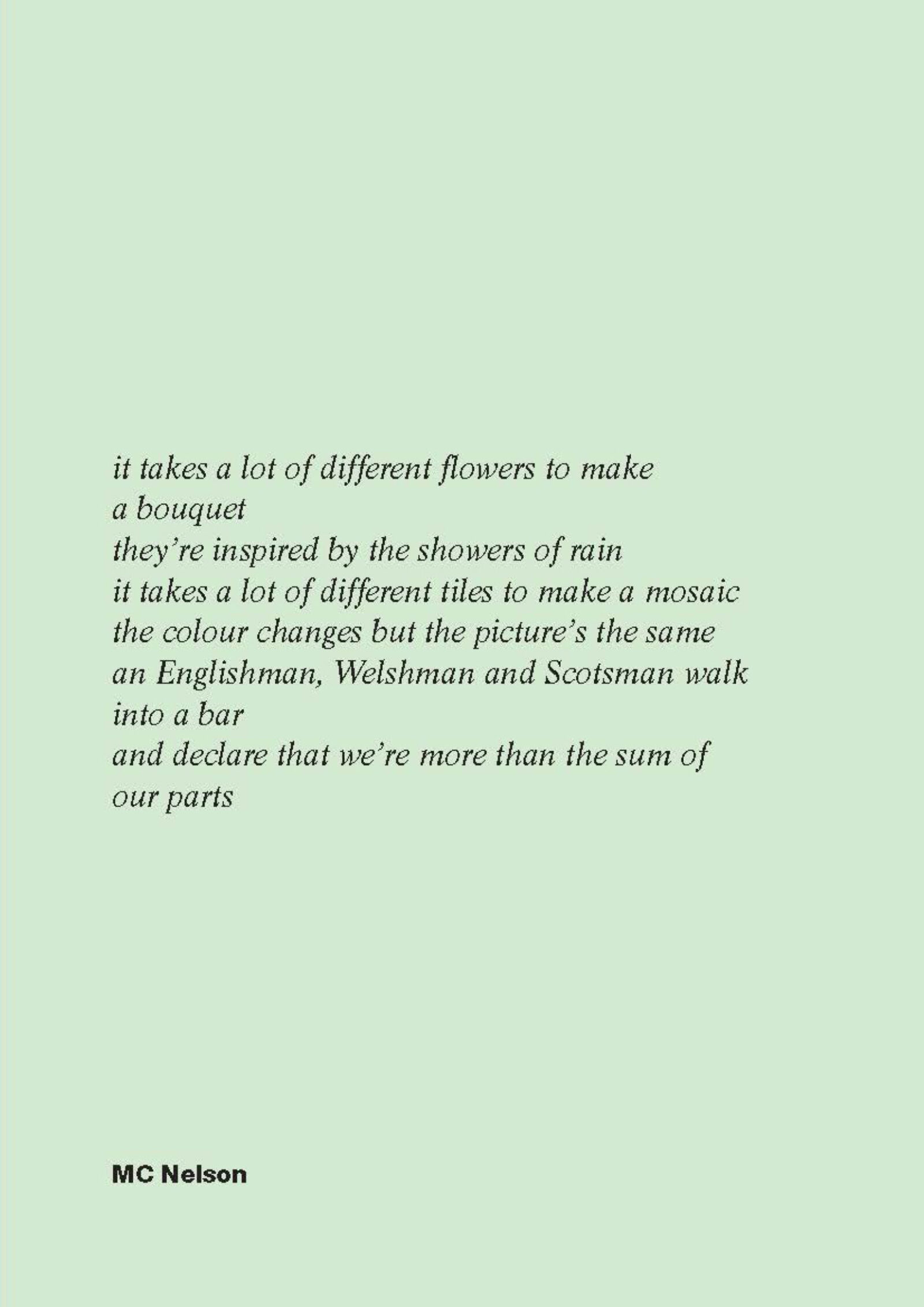 Mc Nelson Poem
