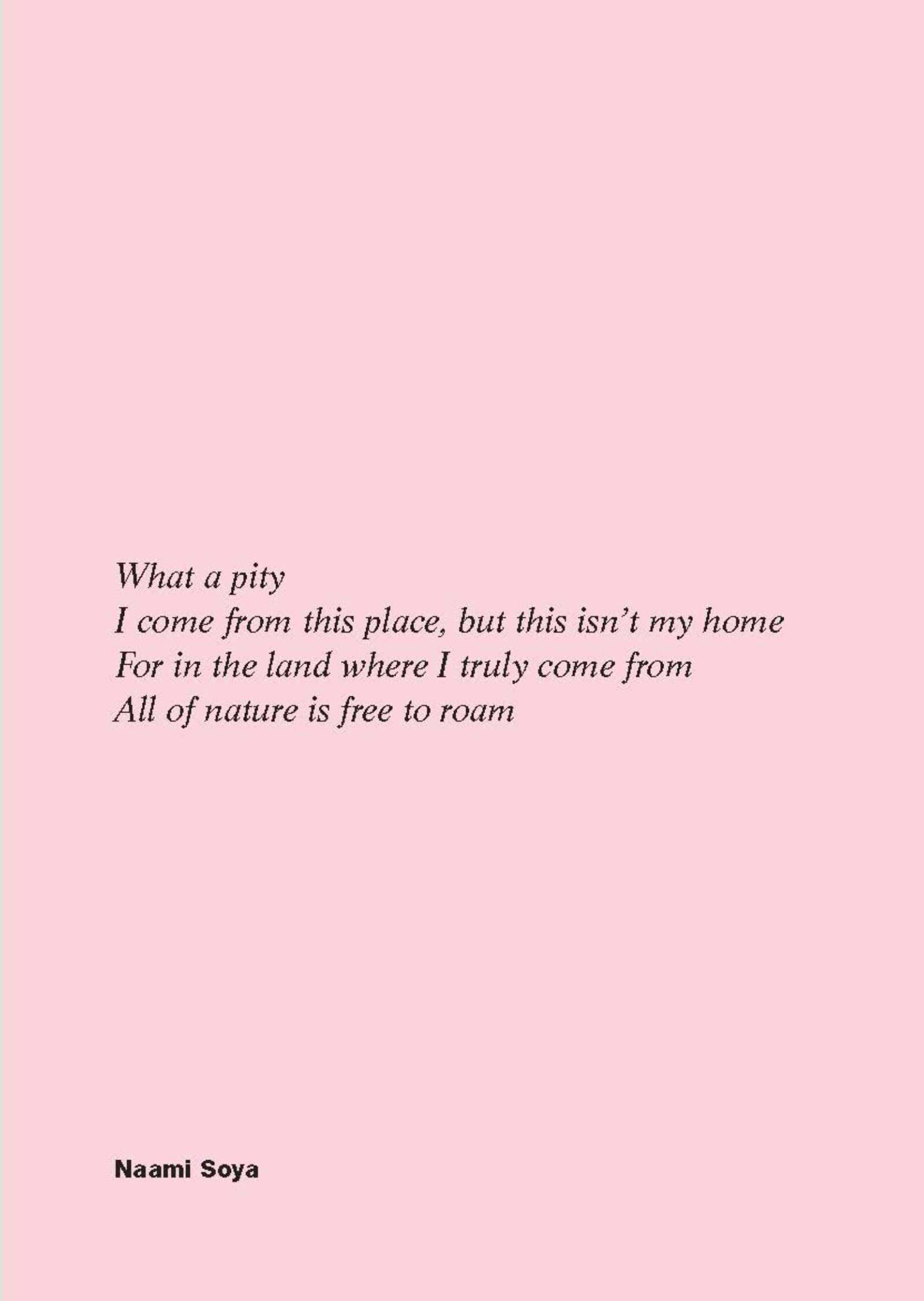 Naami Soya Poem