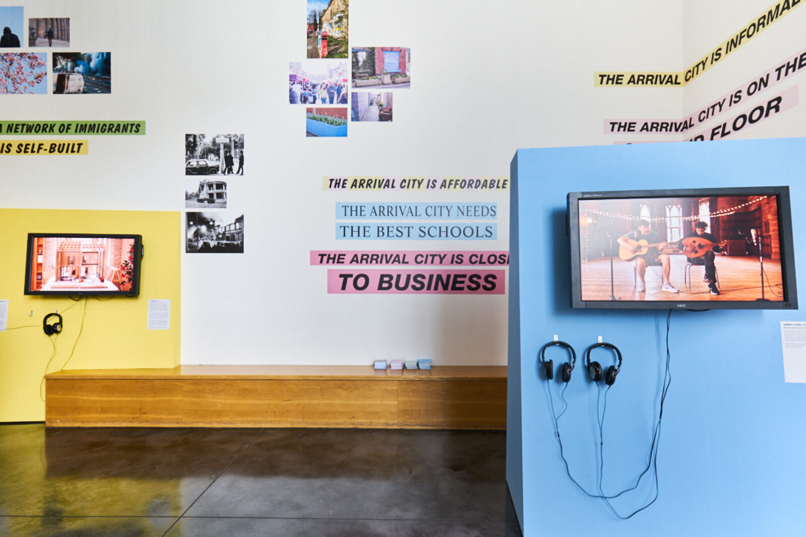 Arrival City installation view at FACT, Liverpool. Photo by Rob Battersby.