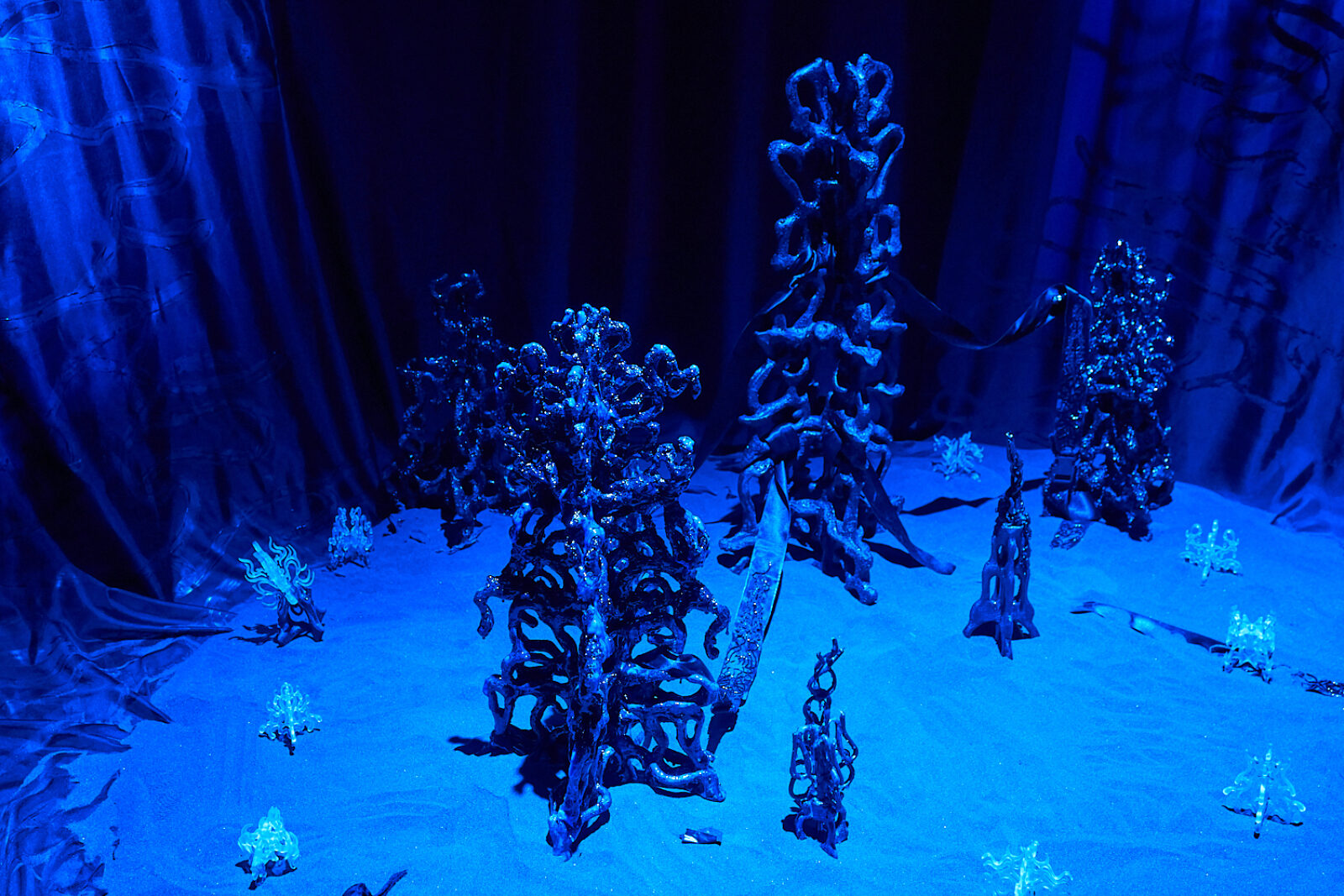 Kerolaina Linkeviča, Primordia (2022). Installation view at FACT Liverpool. Photography by Rob Battersby