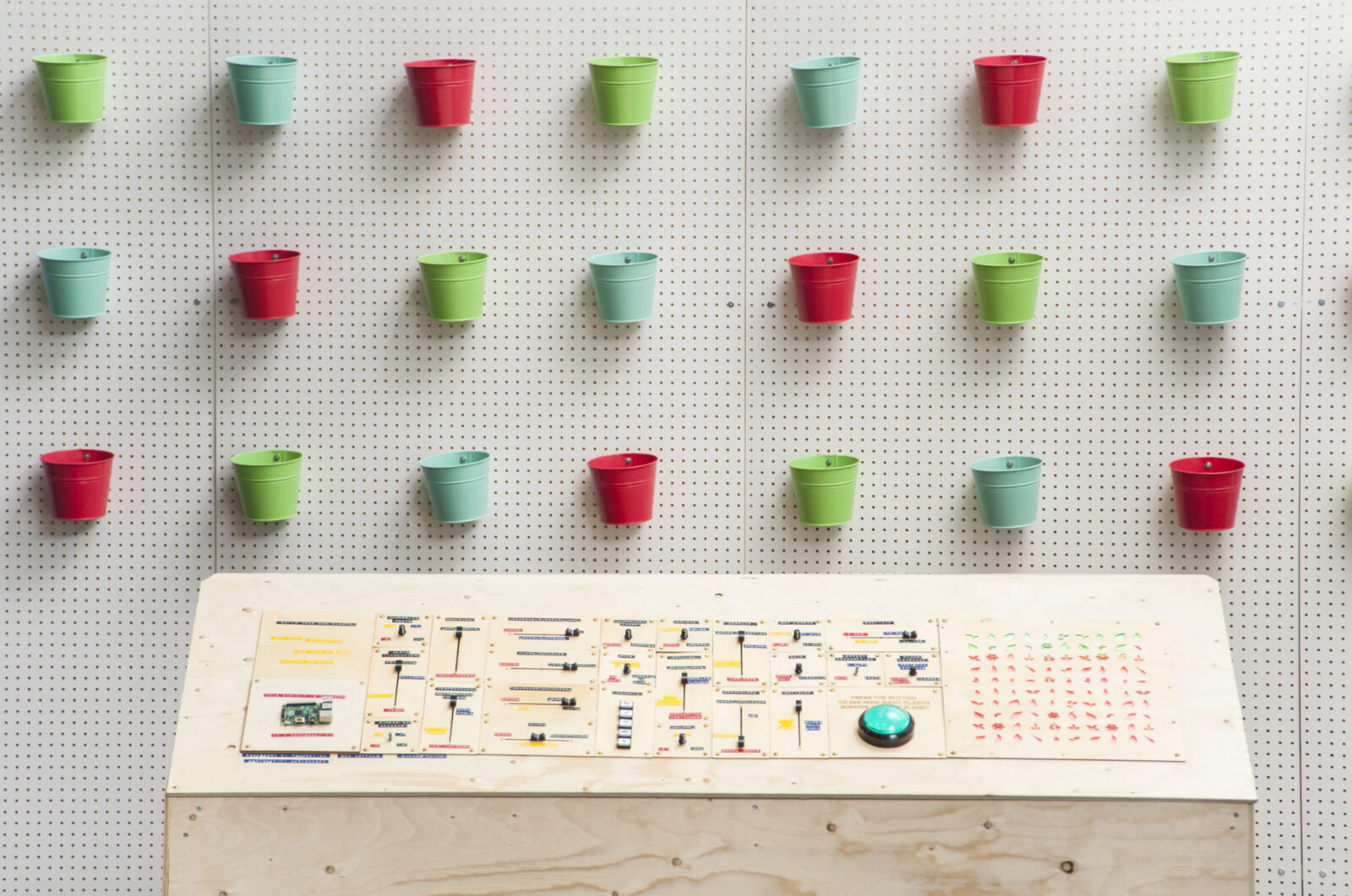 Rachel Rayns with the Raspberry Pi Foundation, Neurotic Machines, 2015. Photo by Stephen King.