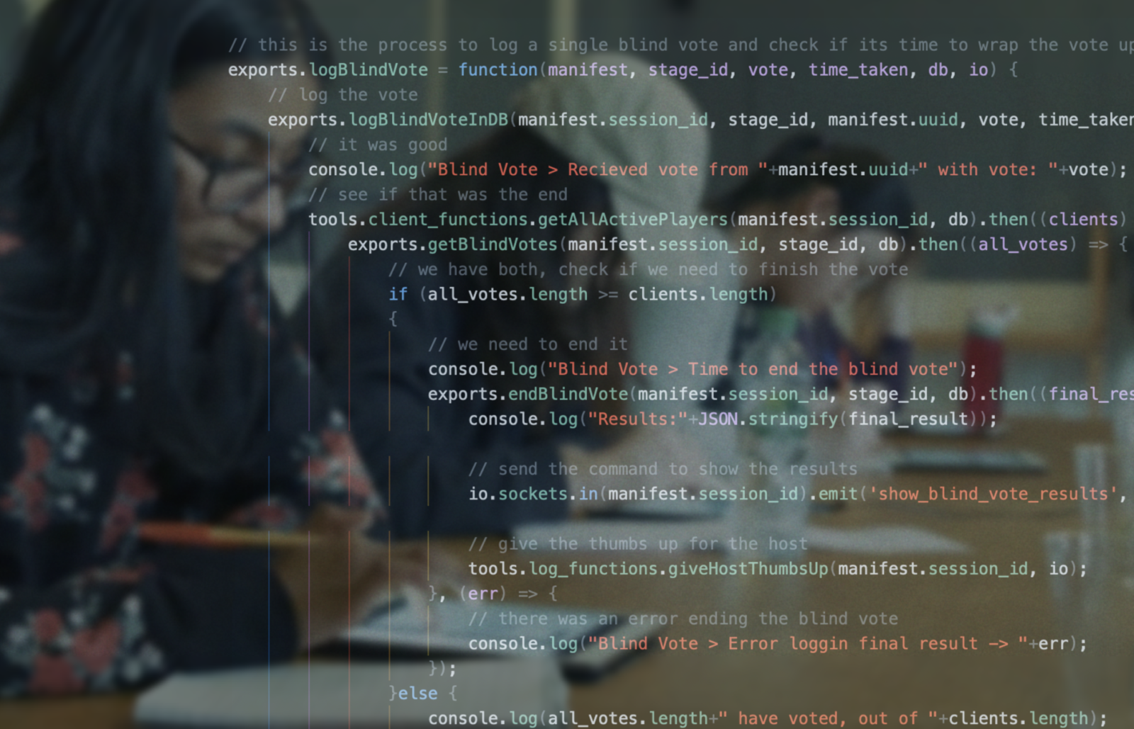 Large code artistic