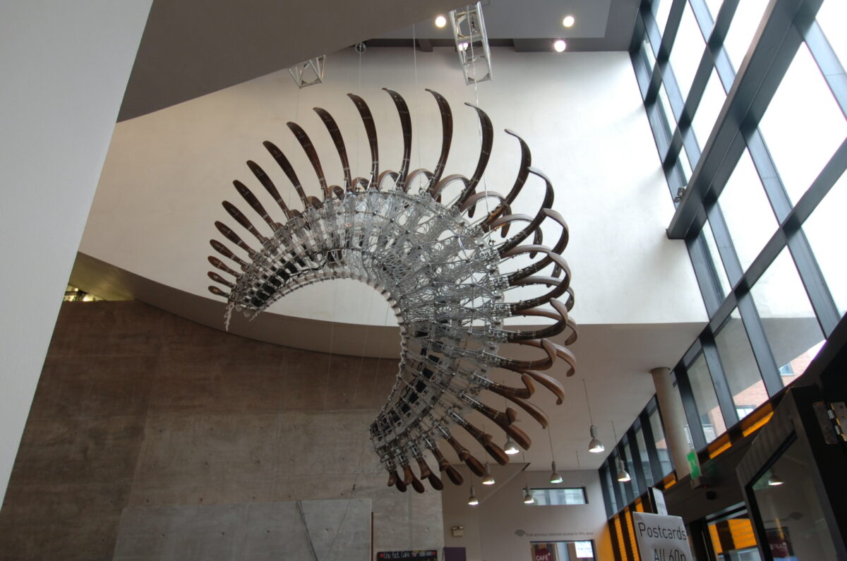 U-Ram Choe, Opertus Lunula Umbra, 2008. Installation view at FACT.