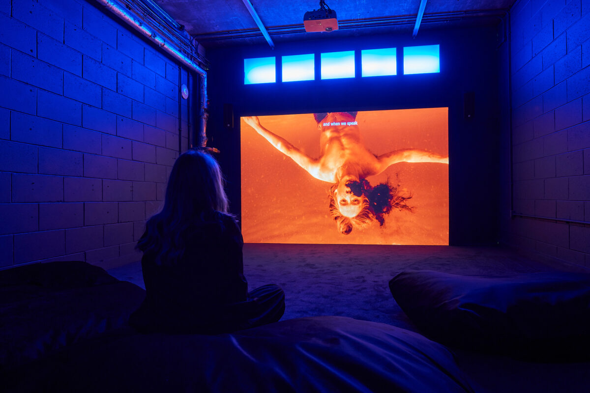 Korakrit Arunanondchai and Alex Gvojic Songs for living 2021 Installation view at FACT Image by Rob Battersby WEB RES 25