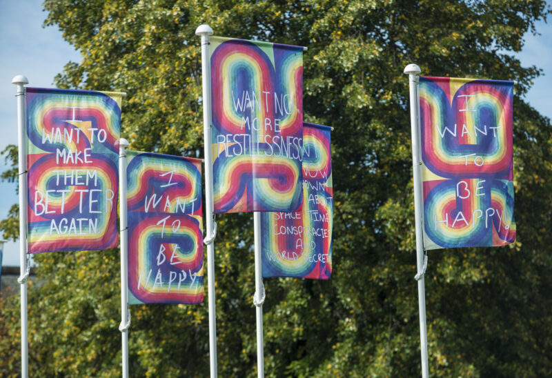 Mark Titchner, 2017. Install view in Burnley. Photo by Simon Webb.