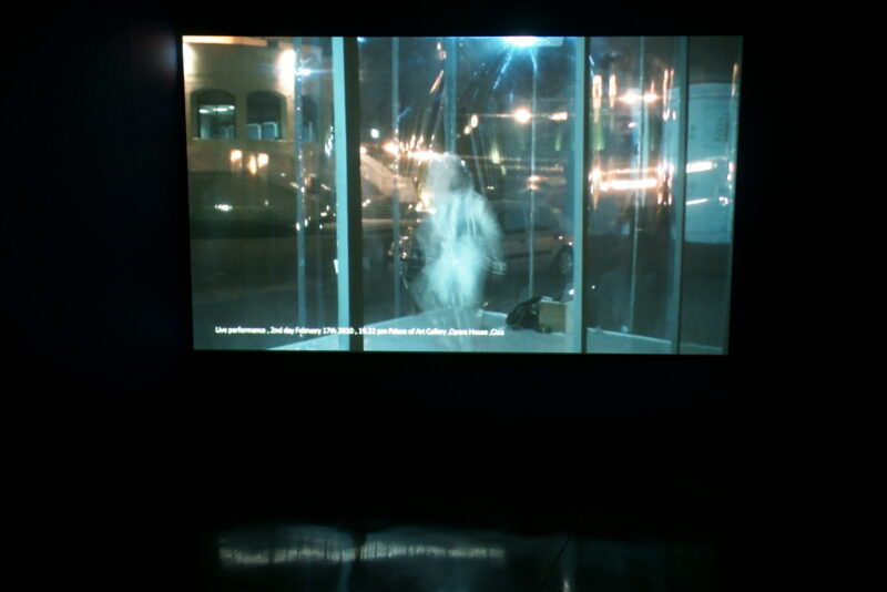 Ahmed Basiony, Thirty Days Running in the Place, 2011. Photo by Stephen King.  ﻿