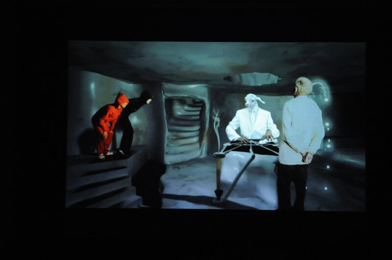 AL and AL, Perpetual Motion in the Land of Milk and Honey, 2004. Installation view at FACT.