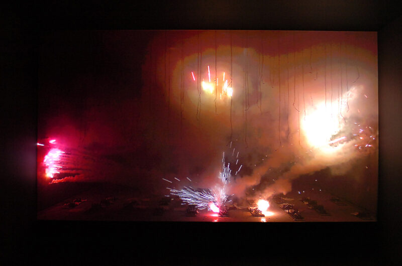 Nick Crowe and Ian Rawlinson, The Fireworks, 2007. Installation view at FACT.