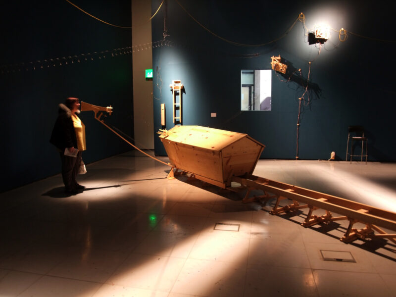 Bernie Lubell, ...and the Synapse Sweetly Singing, 2003. Installation view at FACT.