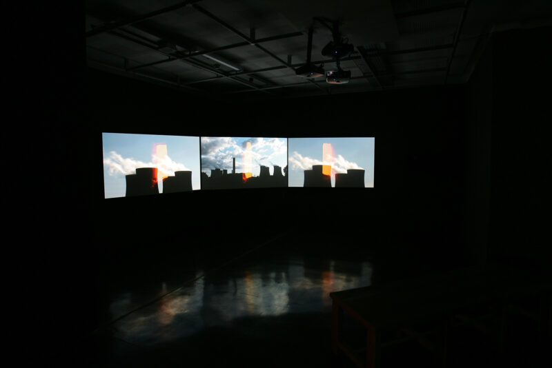 Andy McCluskey, Peter Saville & Hambi Haralambous, Energy Suite, 2008. Installation view at FACT.