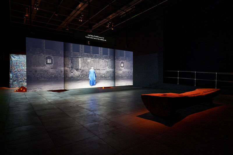 Larissa Sansour and Søren Lind As If No Misfortune Had Occurred In The Night 2022 Installation view at FACT Image by Rob Battersby WEB RES 1