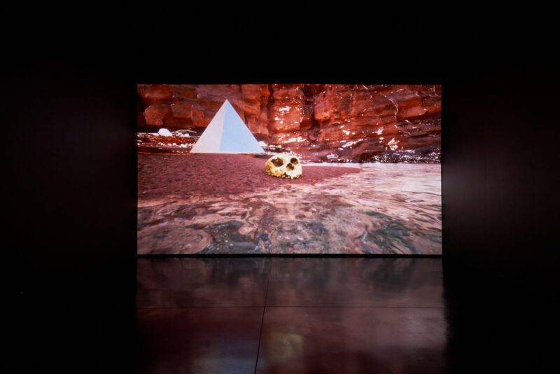 Larry Achiampong and David Blandy Dust to Data 2021 Image by Rob Battersby Installation view at FACT 7