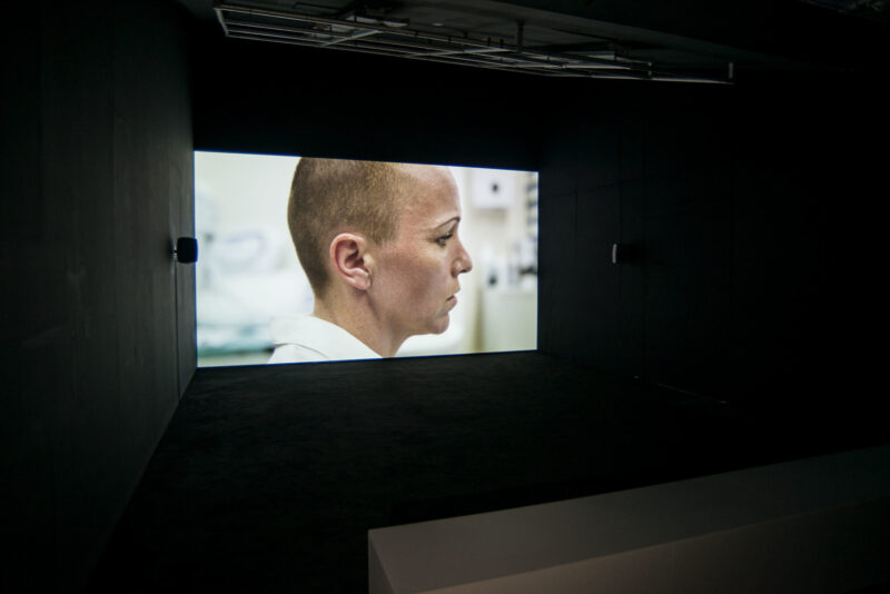 Lucy Beech, Pharmakon, 2016. Installation view at FACT. Photo by Jon Barraclough