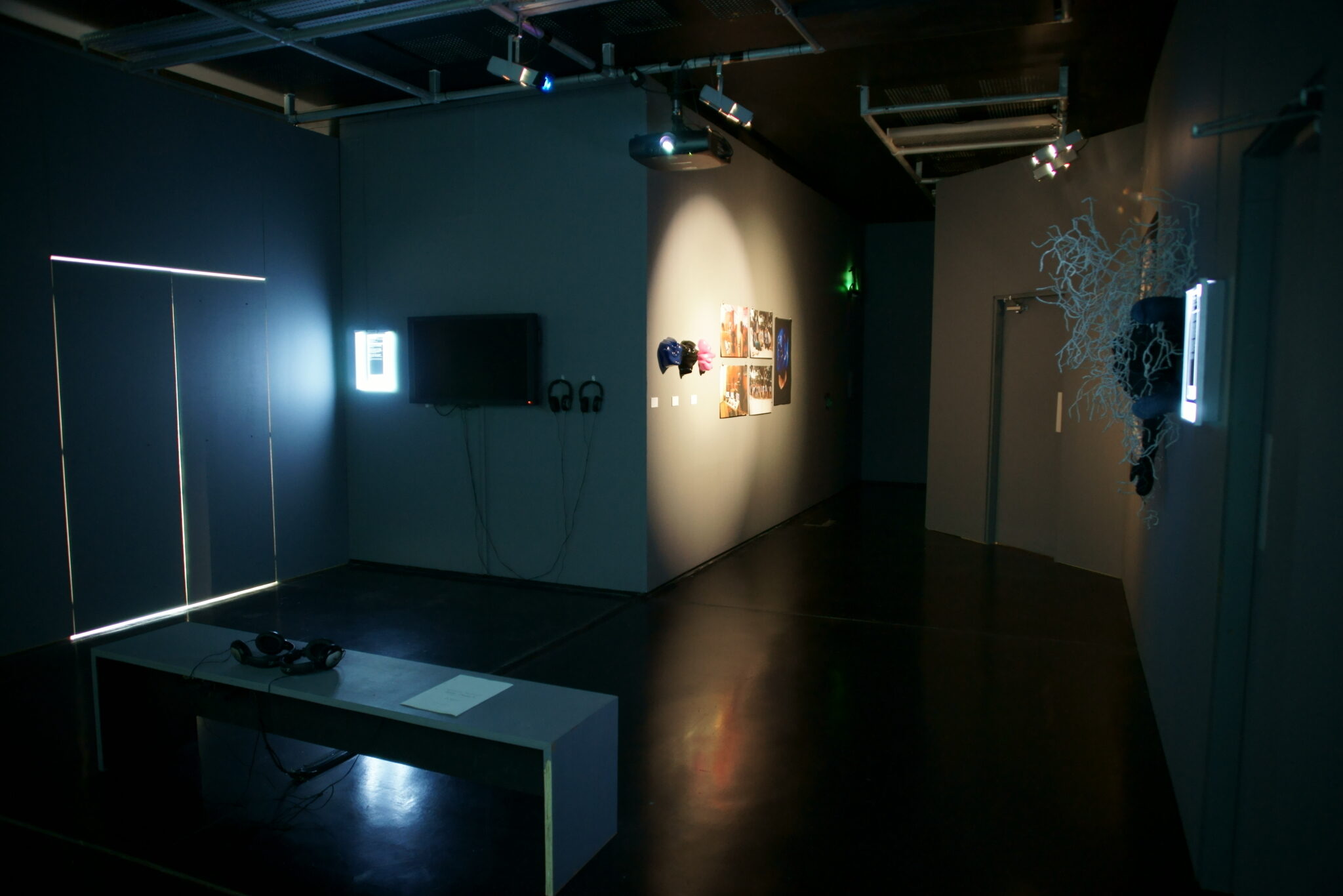 Installation view of Science Fiction: New Death, 2014 at FACT.