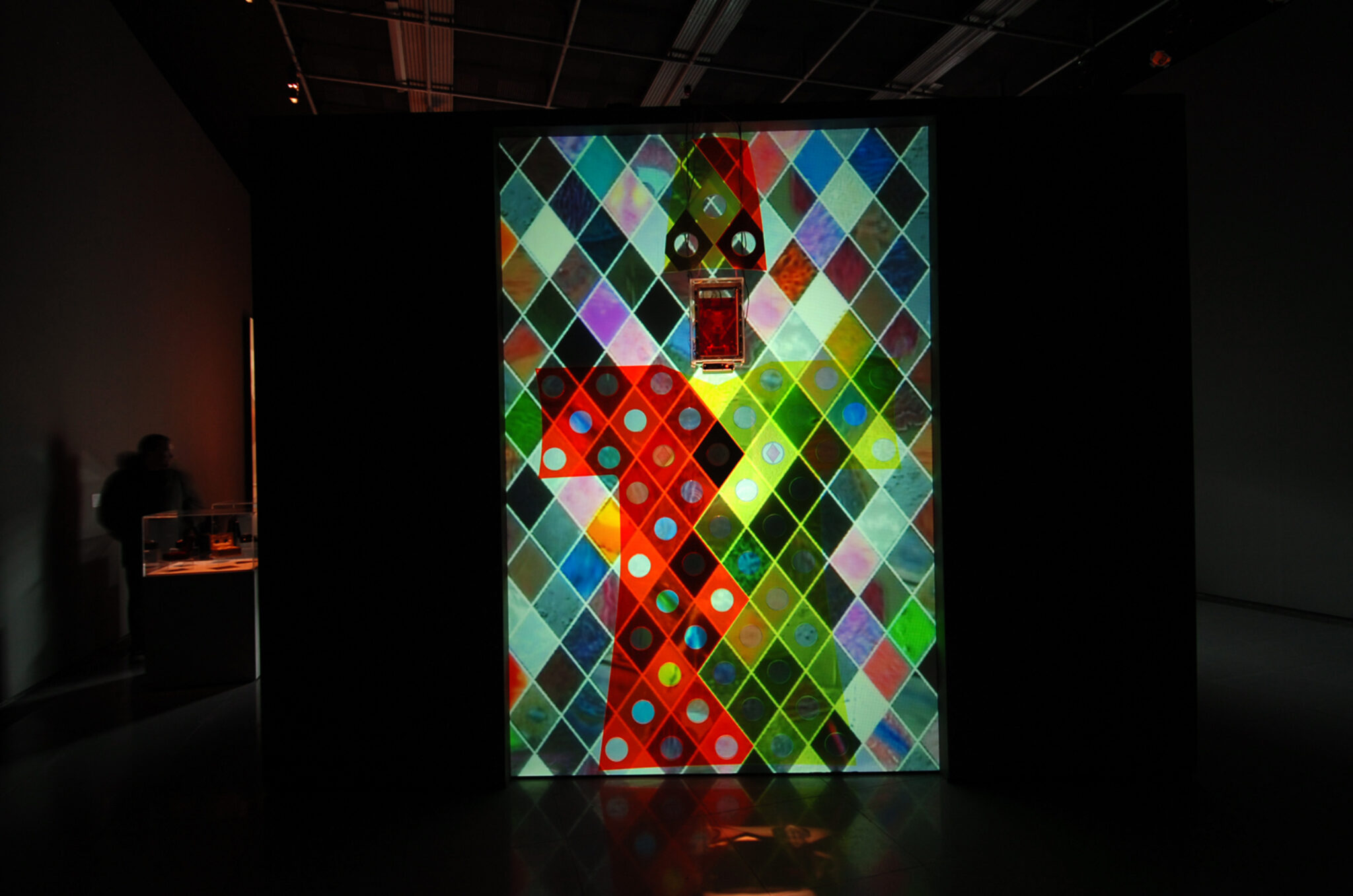 ORLAN, Harlequin Coat. Installation view at FACT.