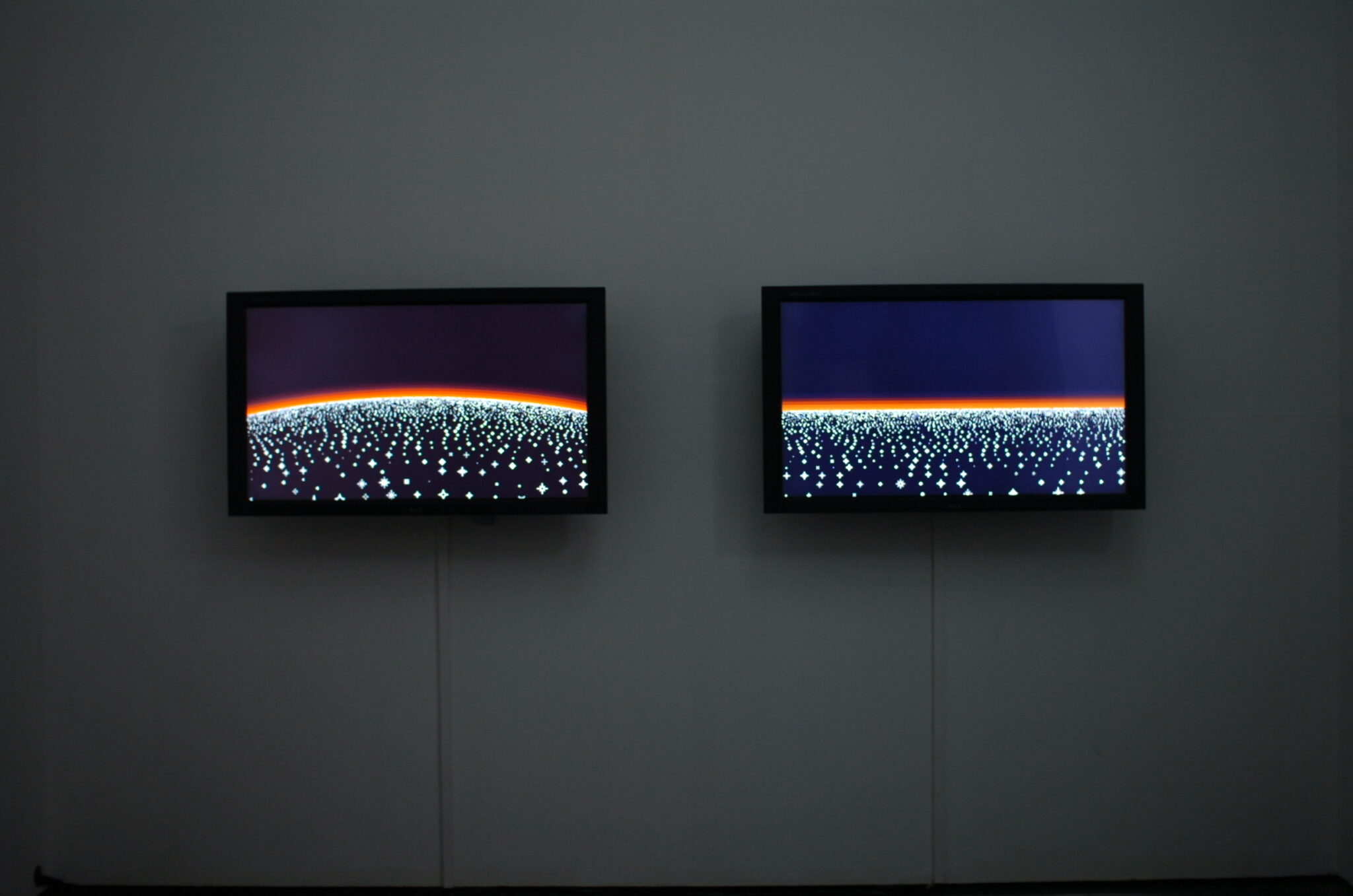 Michael Bell-Smith, Glitter Bend, 2008.﻿ Installation view at FACT.