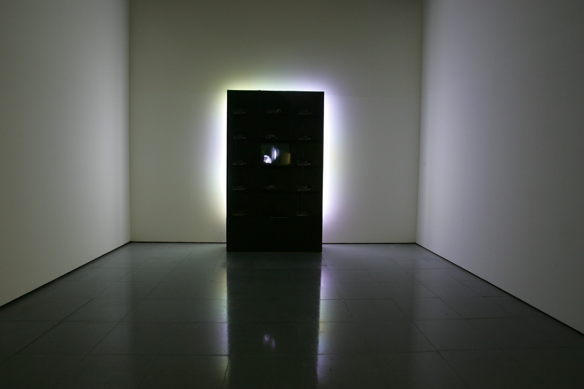 David Hall, A Situation Envisaged: The Rite II (Cultural Eclipse), 1989. Installation view at FACT.