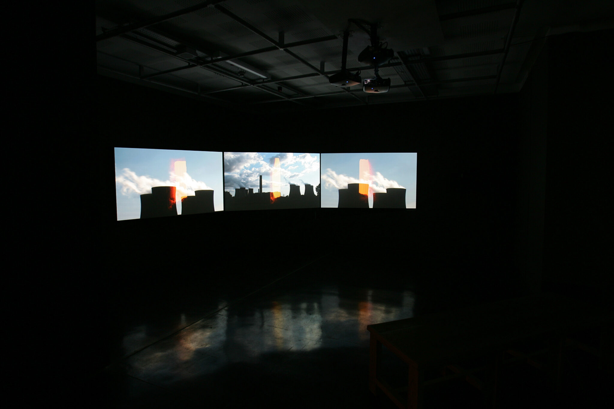 Andy McCluskey, Peter Saville & Hambi Haralambous, Energy Suite, 2008. Installation view at FACT.