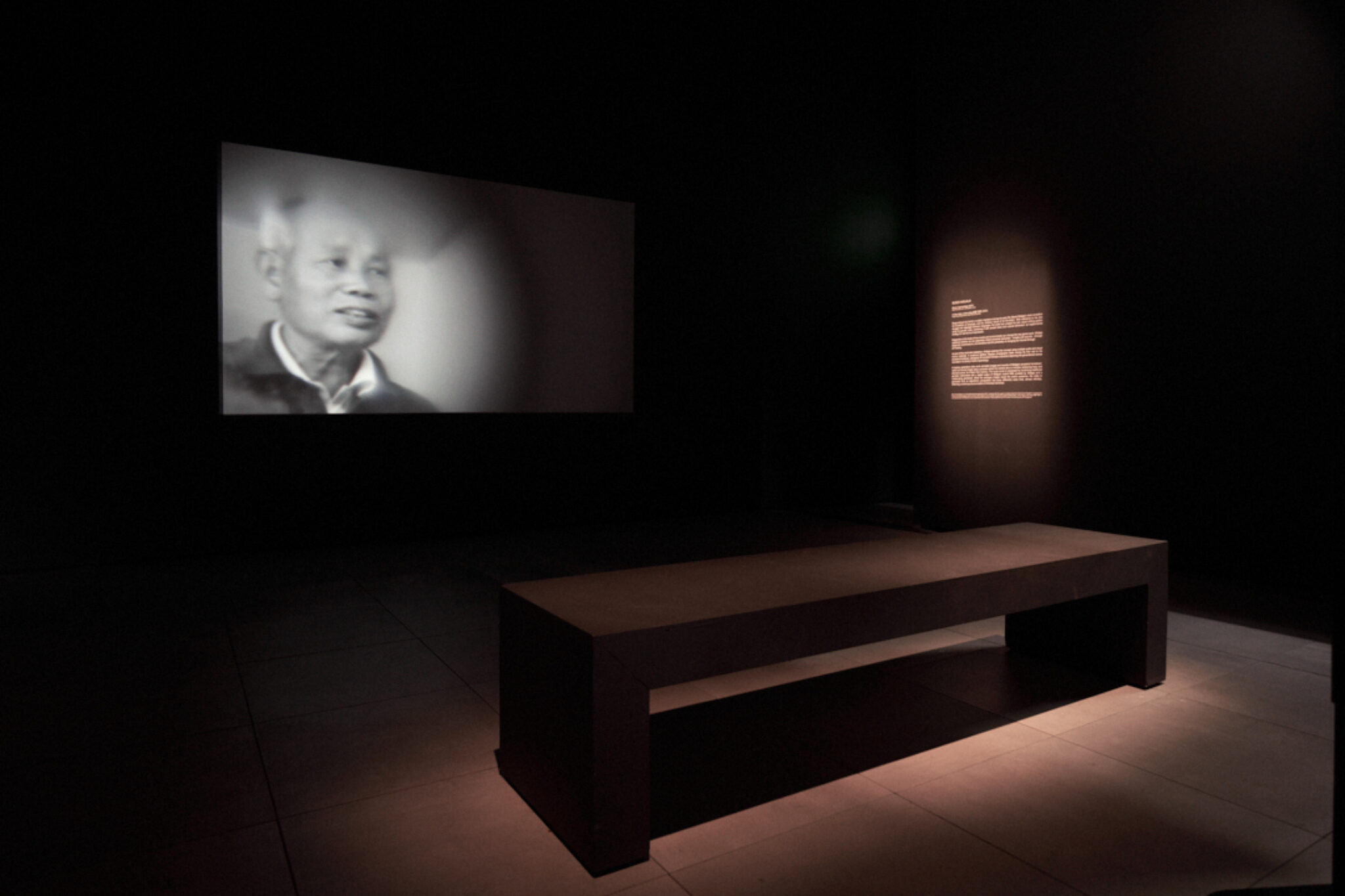 Boedi Widjaja A tree rings a tree sings 树龄 述铃 2021 Image by Rob Battersby Installation view at FACT WEB RES